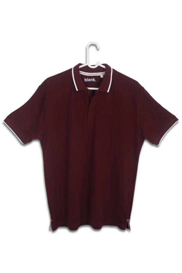 Maroon Pima Cotton Polo T-shirt