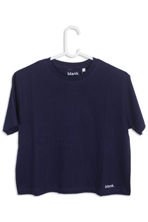 Women's Navy Blue Crop Top